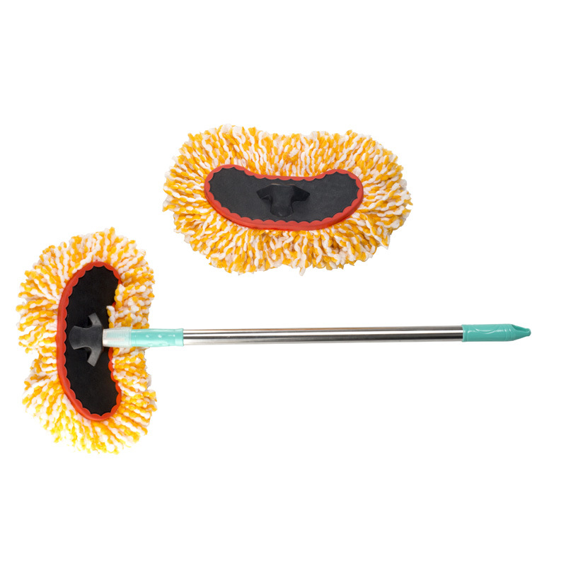 洗车拖把可伸缩可拆卸擦车方便车用拖把长杆软边拖把汽车清洁工具