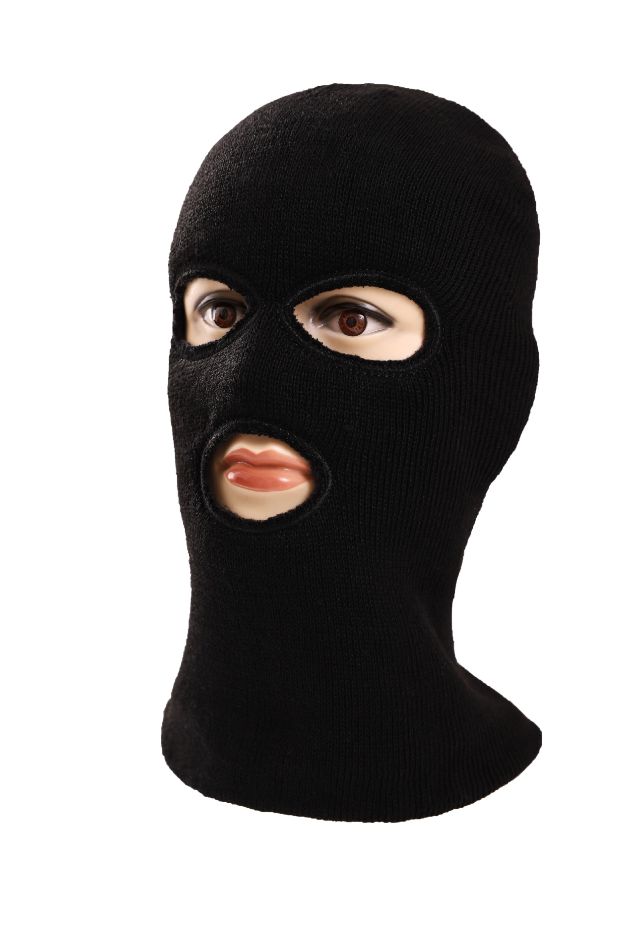 厂家直销男款户外冬季面罩头套男加厚保暖防风cs蒙面帽围脖滑雪帽