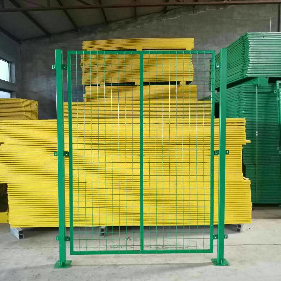 车间隔离网工厂车间护栏网铁丝网护栏 绿蓝黄 仓库隔离栅广东厂家