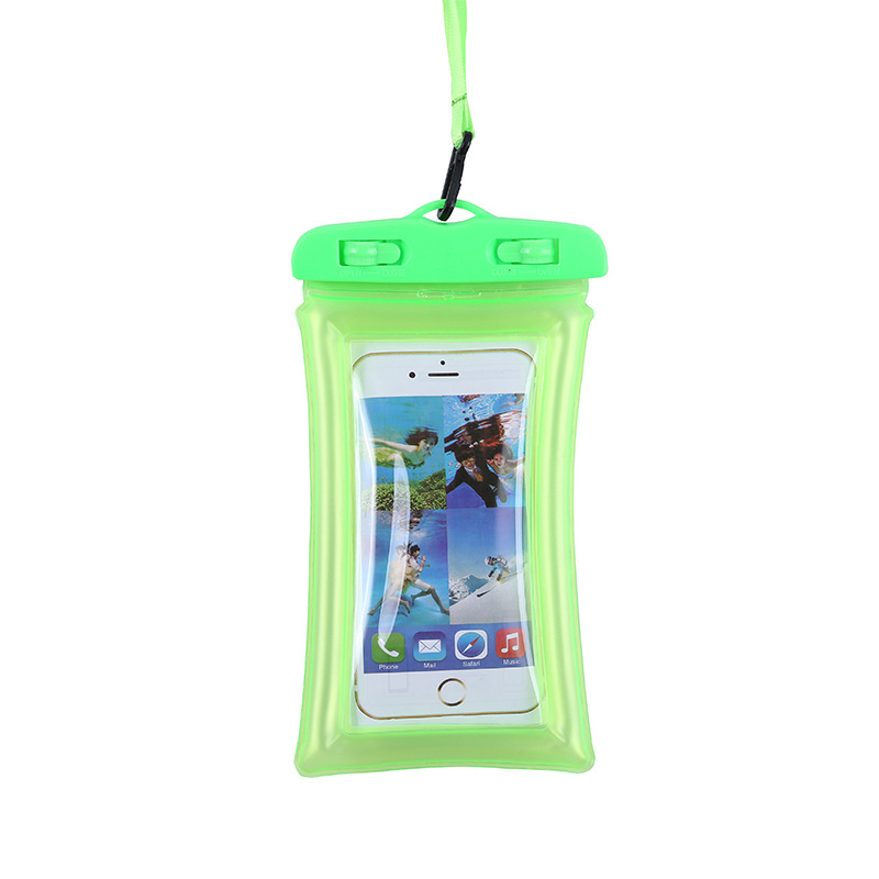 Mobile Phone Waterproof Bag Touch Screen Airbag Seal Swimming Hot Spring Equipment Drifting Mobile Phone Case for Riders to Send Take-out