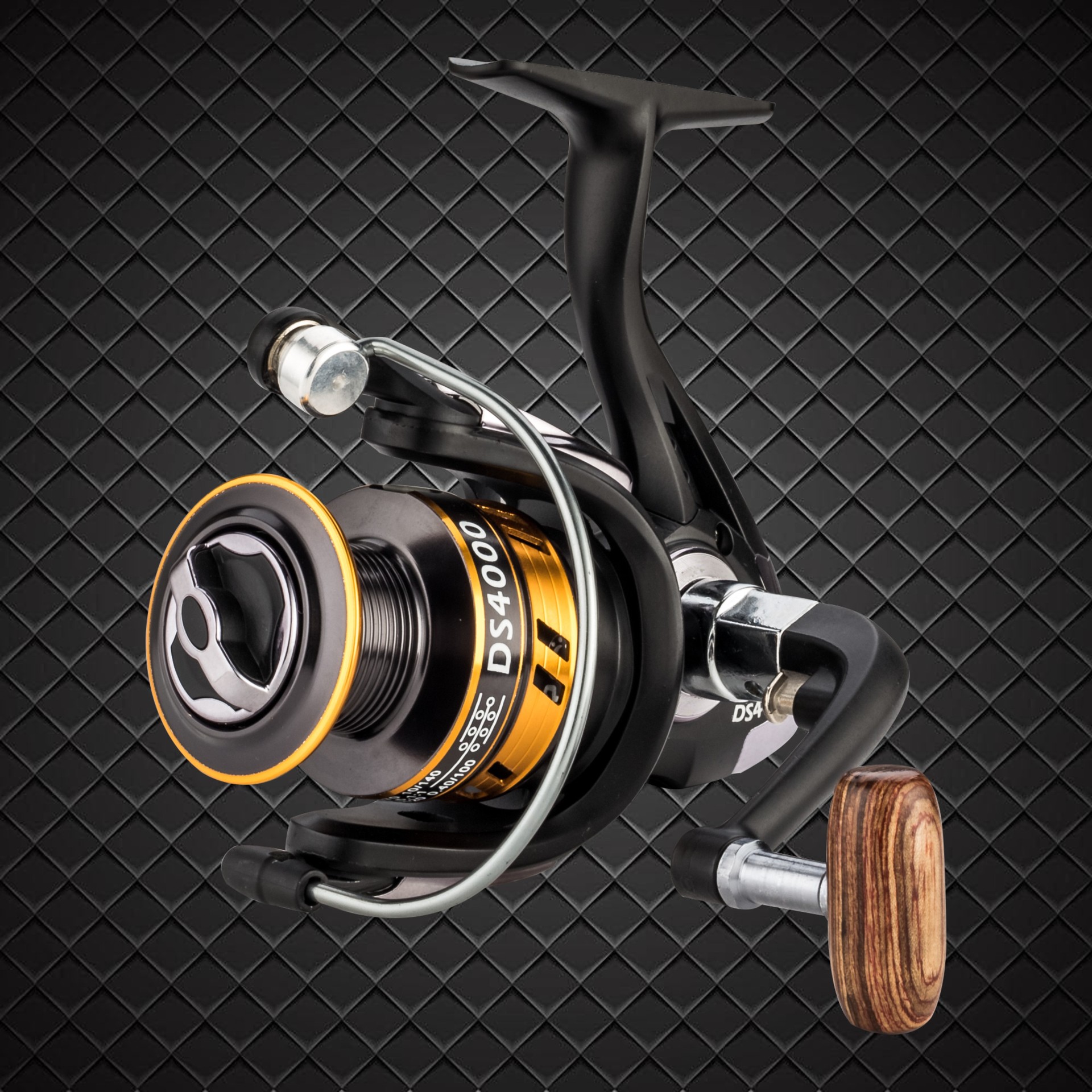 群海 渔轮ds金属线杯金属摇臂无间隙渔轮纺车鱼线轮双龙渔具批发