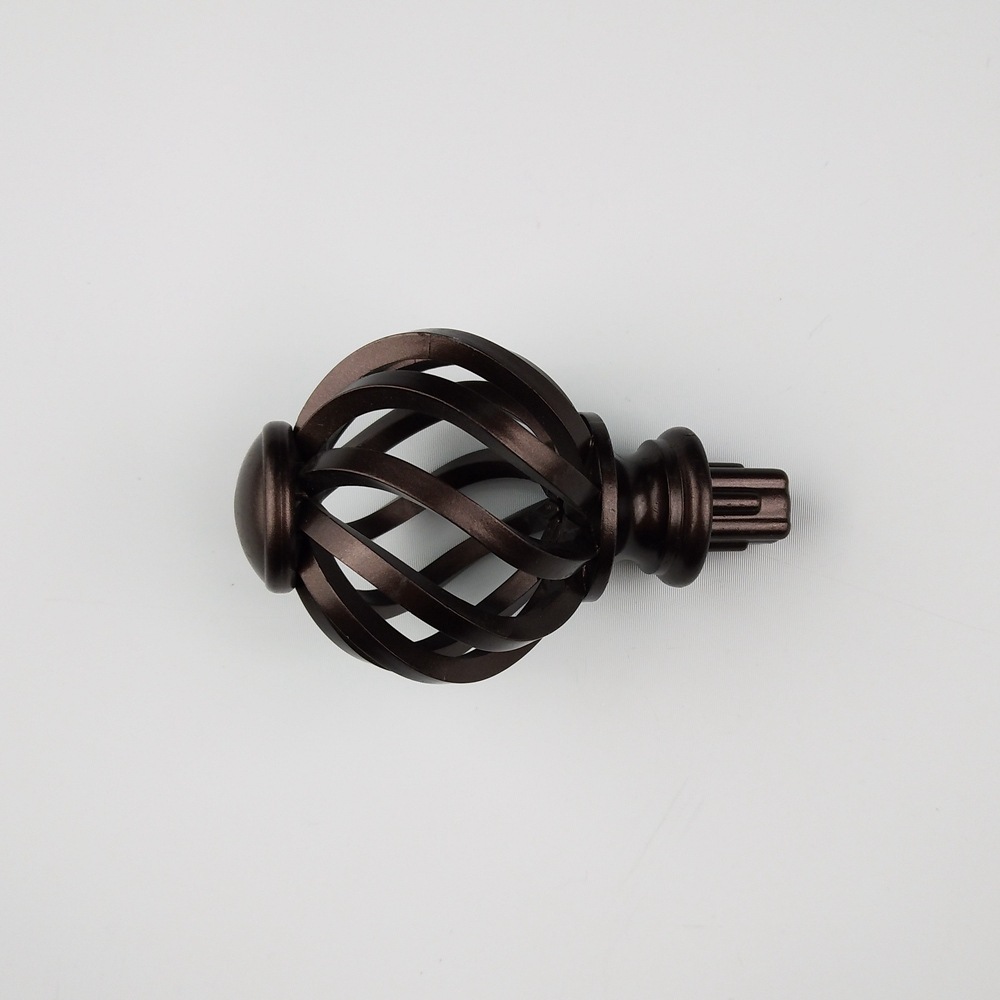 厂家批发塑料窗帘杆封头罗马杆装饰头堵头窗帘杆配件跨境