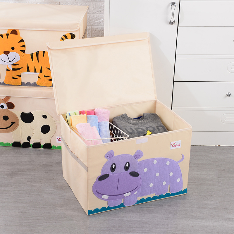 Children's Toy Storage Box Storage Box Baby Cartoon Large Storage Box Toy Clothes Storage Factory Direct Sales