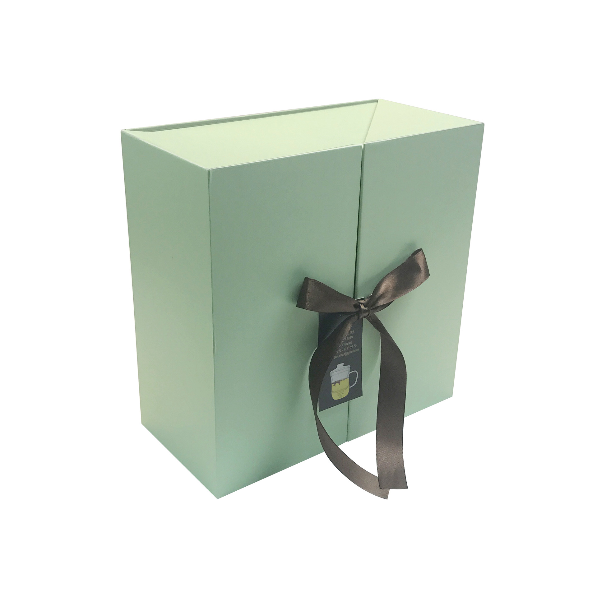 创意茶具杯子礼品包装盒定做双翻盖瓷器包装盒伴手丝巾礼盒 圣诞