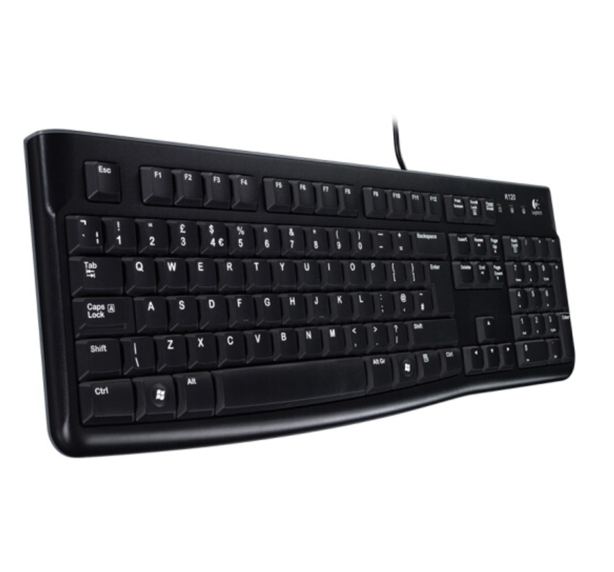 罗技(logitech) k120有线usb键盘家用办公防泼溅全尺寸