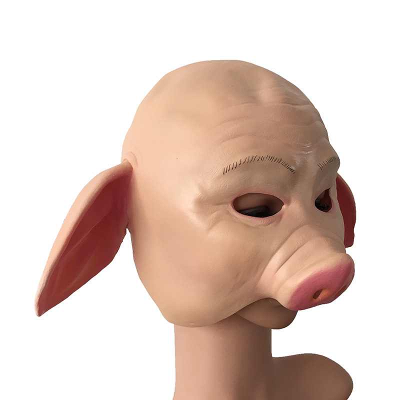 超萌猪头面具 猪八戒面具 宠物猪面具 动物面具 西游记面具