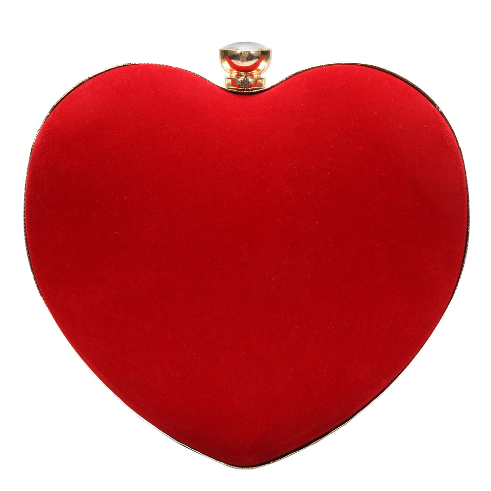 一件代发淑女百搭晚宴包爱心桃包包晚礼包手腕包链条包盒子包小包