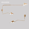 Northern Europe Claws golden Wall lamp Industry Copper bedroom a living room Double head Rocker Bedside lamps and lanterns Northern Europe Claws golden Wall lamp Industry Copper bedroom a living room Double head Rocker Bedside lamps and lanterns