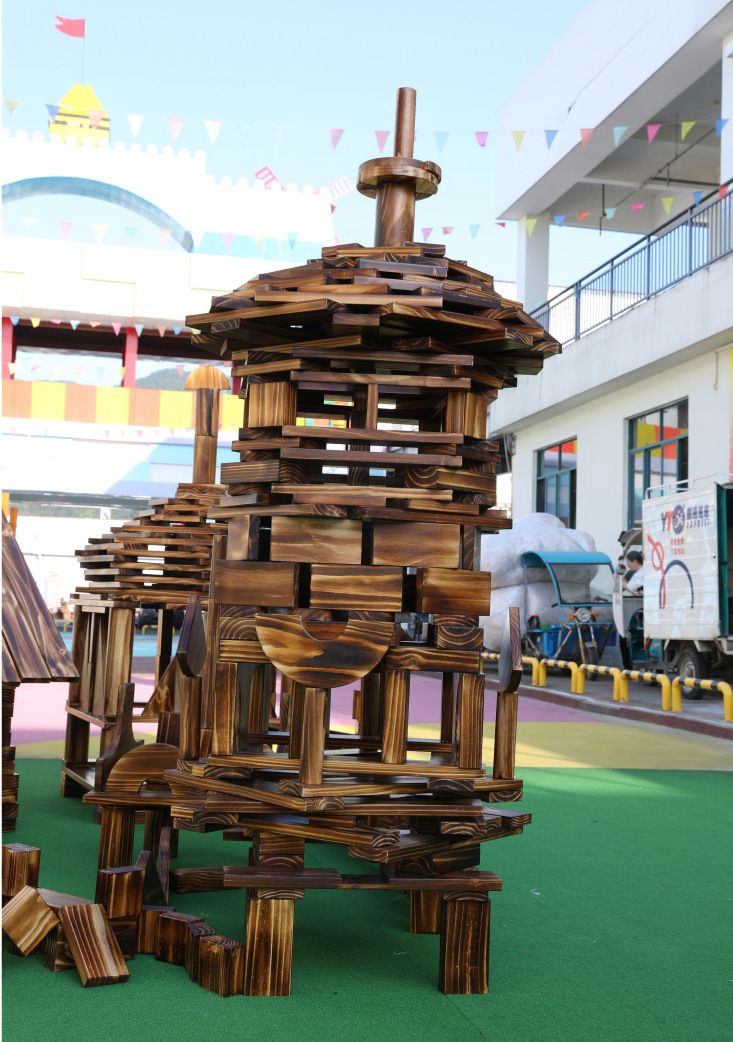 【大块】实木幼教超大积木幼儿园区角玩具构建区堆塔教具368 398