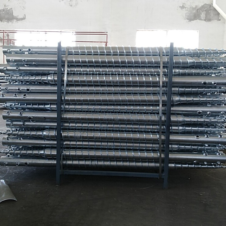 光伏地螺丝螺旋地桩太阳能埋地螺栓螺旋叶片地基桩来图定做