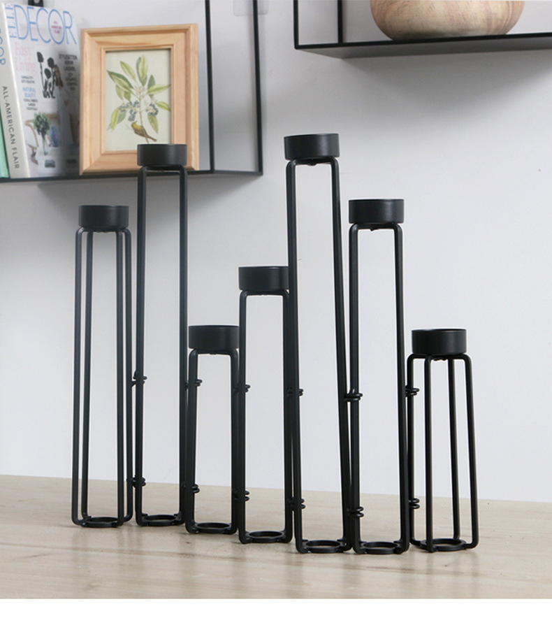 柔软时光创意可拉伸桌面蜡烛台蜡架家居装饰品软装摆件铁艺烛台