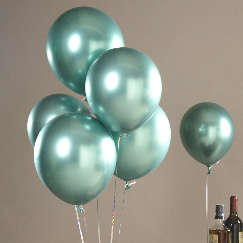 12-Inch Metallic Rubber Balloons 3.2G Thickened Pearlescent Metallic Balloon Wedding Party Decoration Layout Balloon