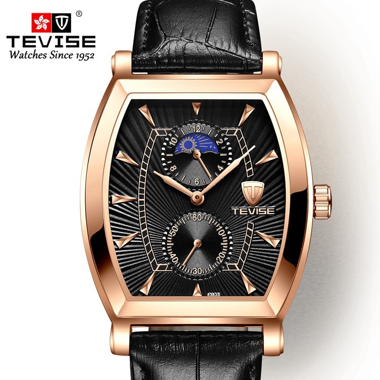 tevise特威斯8383s 男士石英表 商务时尚主义表带男士手表