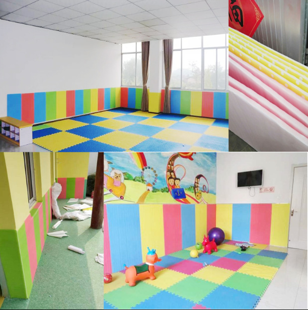 儿童防撞墙垫淘气堡乐园墙体软包幼儿园墙面防护柱子防撞泡沫墙贴