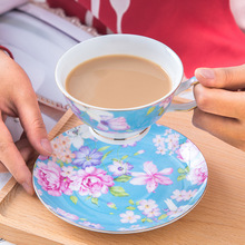 阿瓦隆欧式咖啡杯套装骨瓷英式下午茶红茶杯陶瓷对杯出口级描金