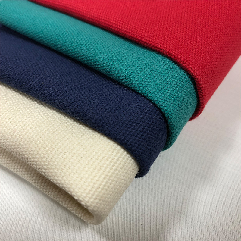 厂家现货全棉12安染色帆布 平纹印花帆布 手袋箱包桌布沙发面料