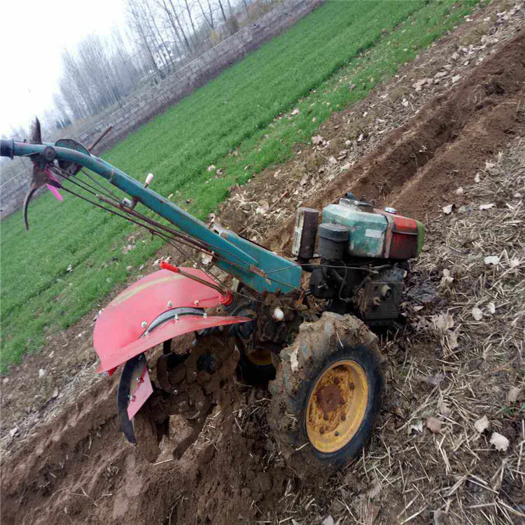 新款柴油手扶拖拉机果园大棚水旱两用旋耕起垄机
