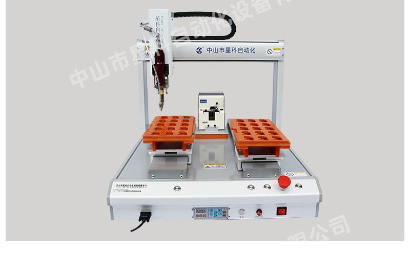 厂家自动螺丝机 车间全自动打螺丝设备小型吸附式双平台拧螺丝机