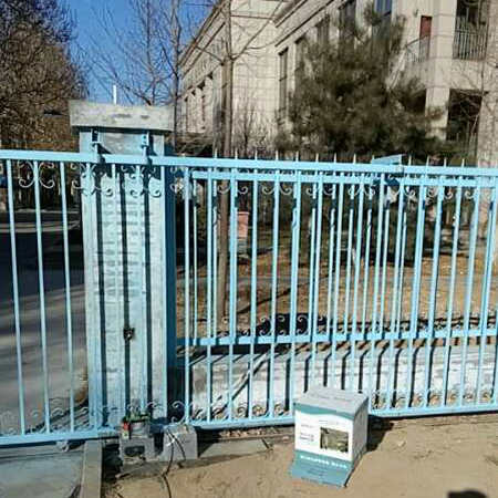 定制电动铁艺推拉大门 伸缩门庭院别墅大门 电动感应平移门