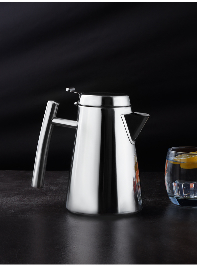 不锈钢冷水壶家用大容量冰水壶装开水水壶凉水壶餐厅茶壶商用