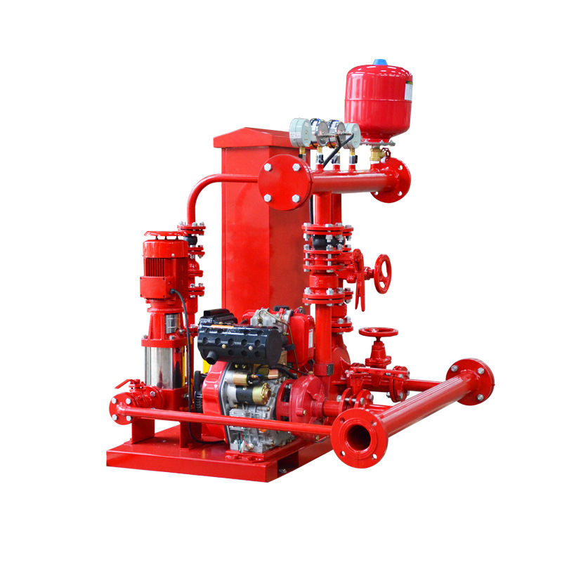 厂家定制ed电动稳压消防泵双动力供水给水设备高扬程柴油机水泵
