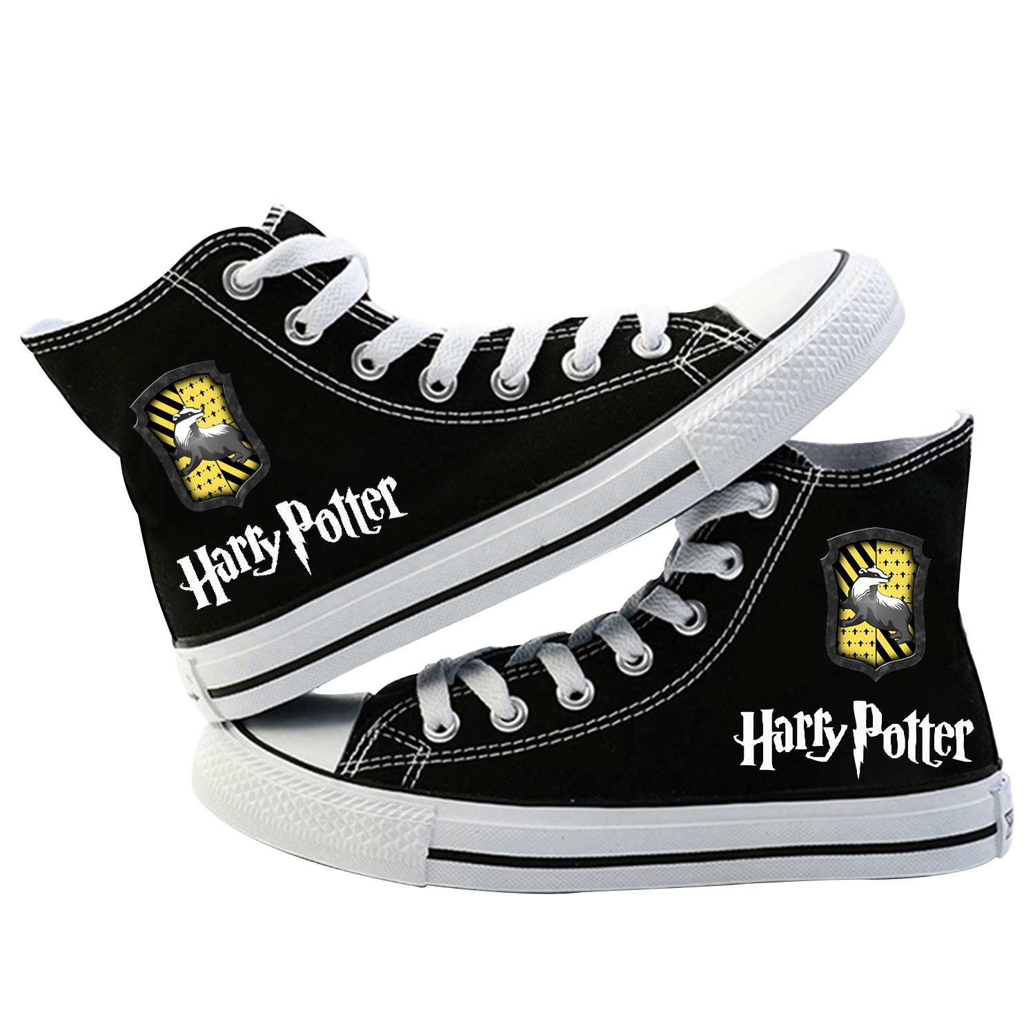 harry potter哈利波特周边高帮低帮帆布鞋2019休闲时尚透气鞋子