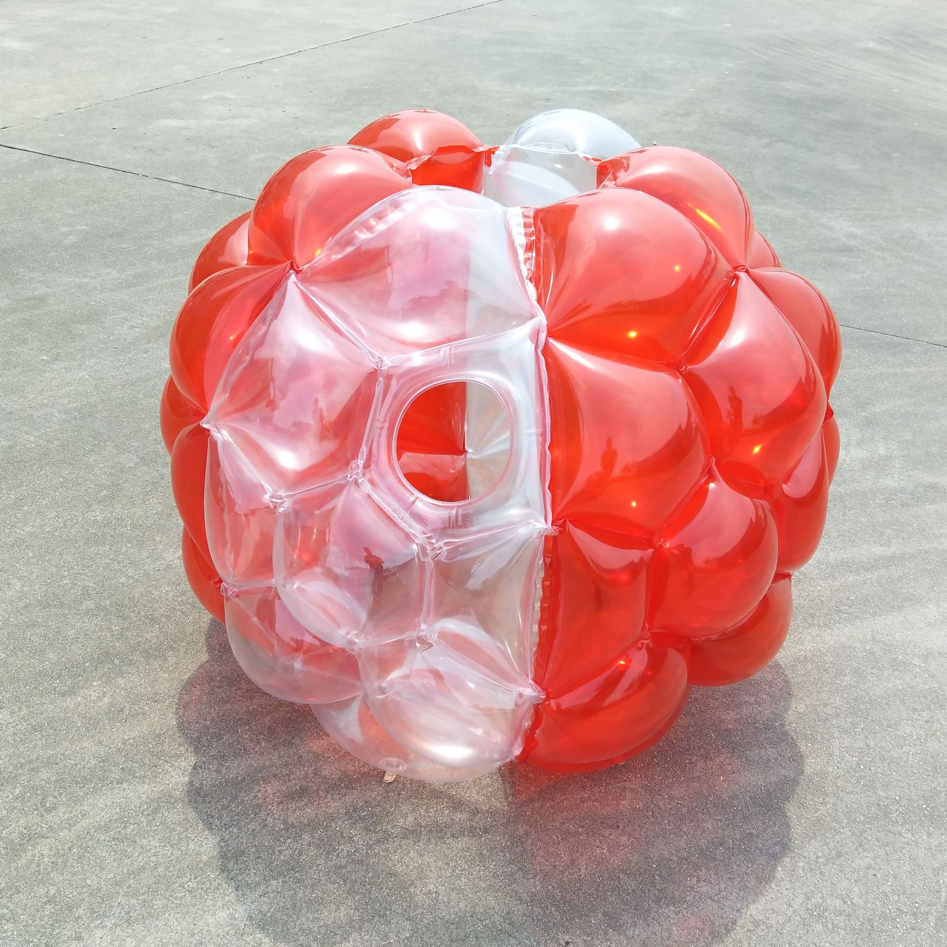 pvc加厚户外运动会碰碰球 充气悠波球泡泡弹球充气玩具 品质保证