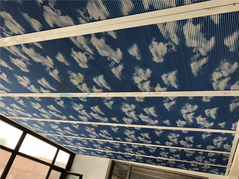 河北区蜂巢帘厂家 阳光房遮阳帘 河北区电动智能遮阳蜂巢天棚帘