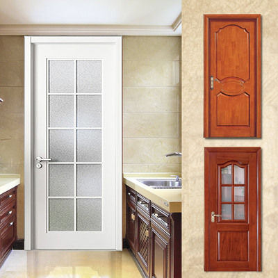 佛山门业厂家定做烤漆实木橡木门厨房卫生间推拉全实木门非标整套