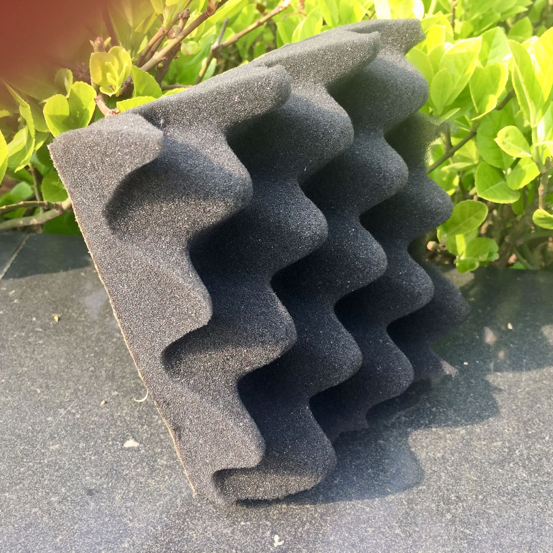 现货销售橡塑波峰棉 b1级阻燃吸音降噪橡塑鸡蛋棉 室内隔音鸡蛋棉