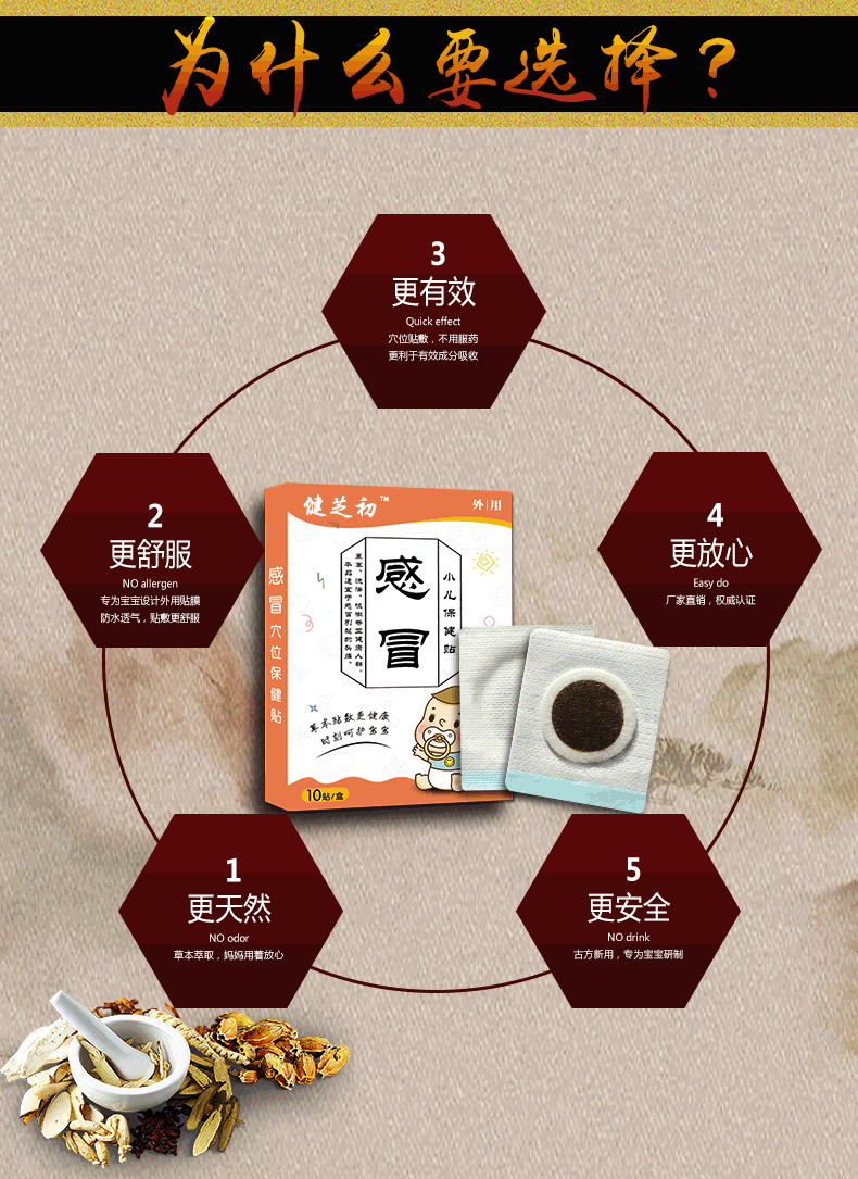 源头厂家小儿蜂蜜膏贴儿童穴位贴 代发推拿头疼保健贴肚脐贴