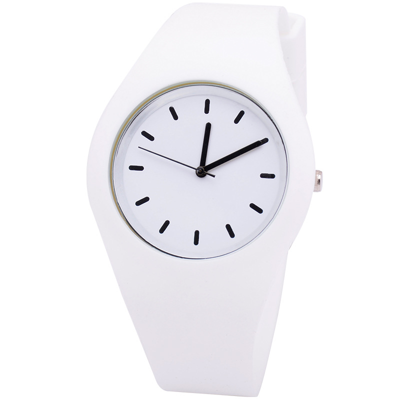 Popular Children's Watch Geneva Silicone Watch Candy Color Ultra-Thin Women's Sports Watch Jelly Watch Wholesale