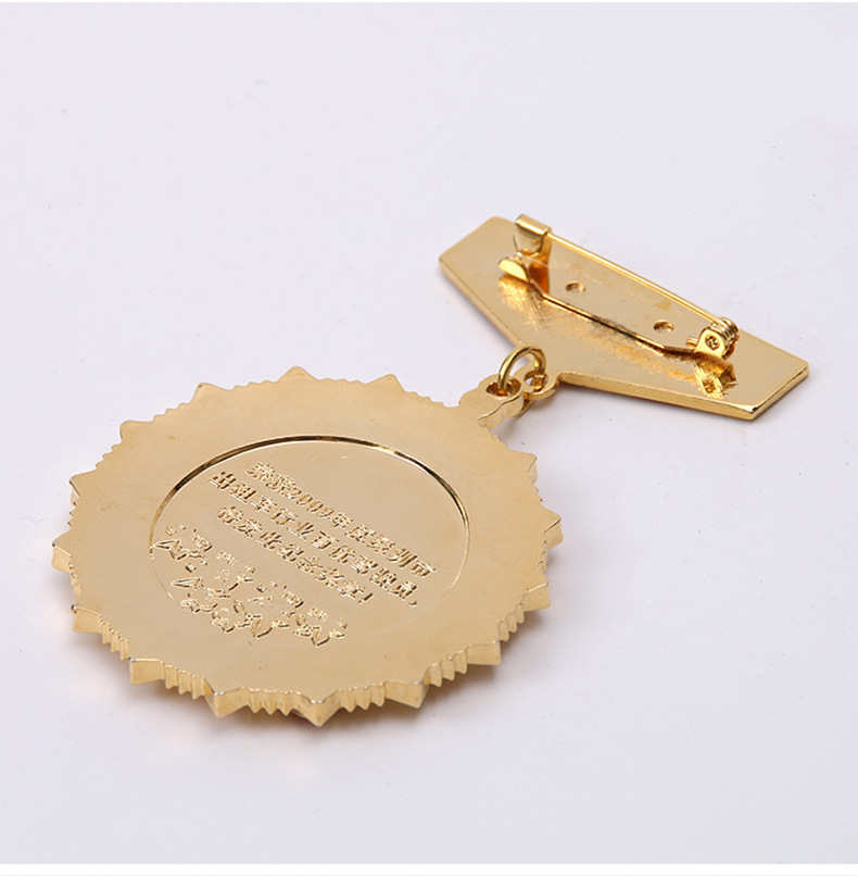 厂家定制金属烤漆勋章 马拉松奖牌珐琅胸章 军人军功荣誉胸牌