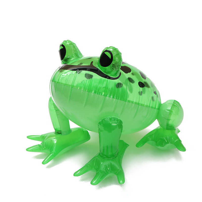 Inflatable Luminous Frog Wholesale Factory in Stock PVC Toy Big Frog Stall Night Market Children's Toy Amazon