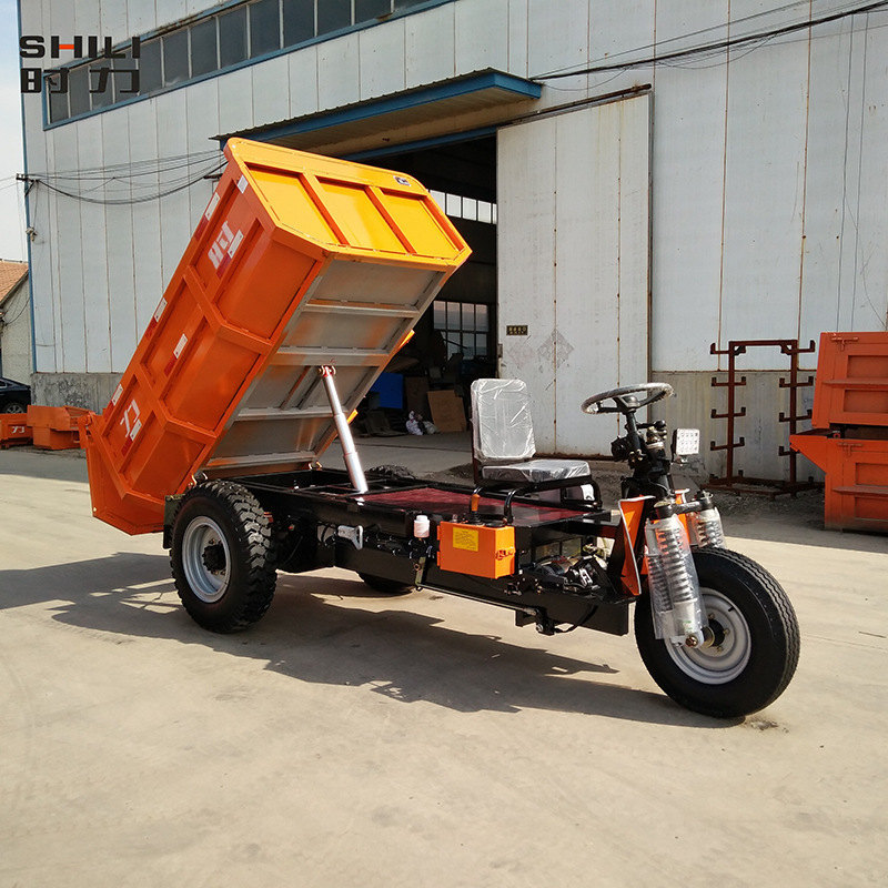 时力矿用电动三轮车巷道矿井专用工程翻斗3吨自卸车款式厂家批发