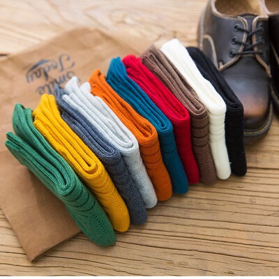 中筒堆堆袜短韩国女士对对袜子祙子秋冬季堆堆祙棉纯色简约丢丢