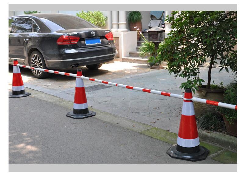 路锥连接杆伸缩杆pvc反光杆警示杆红白塑料套杆隔离墩固定连接杆