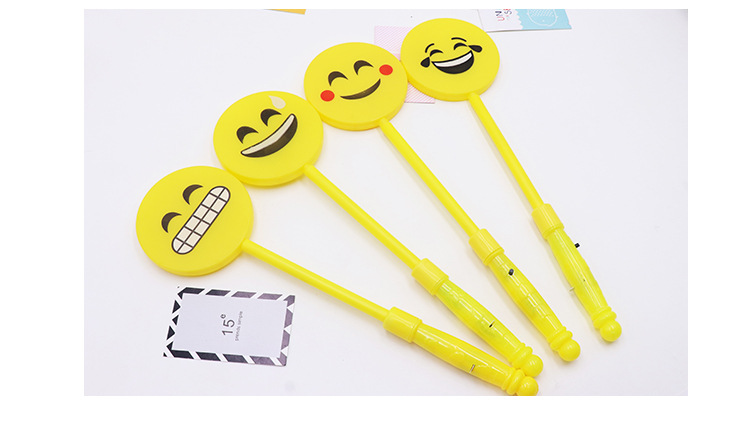 厂家直销表情闪光棒|笑脸魔仙棒|晚会演出助威道具|发光玩具热卖