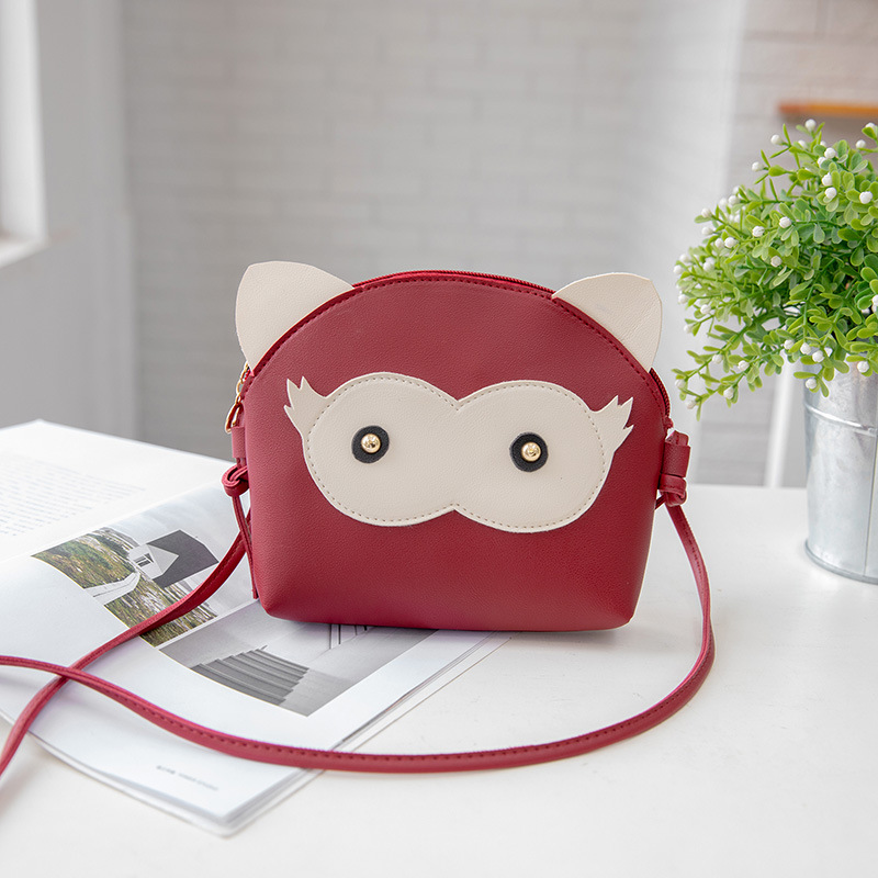 Cute Owl Shell Bag 2022 Fashion Cartoon Cute Stitching Shoulder Bag Women's Bag Personalized Mini Crossbody Bag