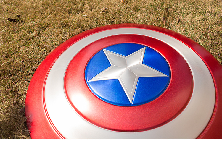 复仇者联盟美国队长盾牌全金属美队振金盾1比1铝合金手持模型周边