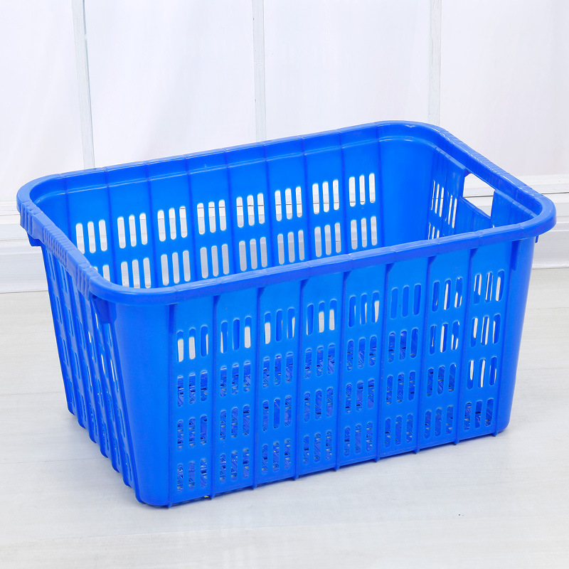 Plastic Large Turnover Basket Thick Clothing Storage Basket Sorting Frame 830 Transfer Basket Express Transportation