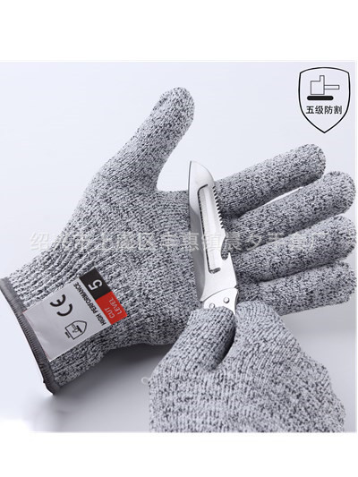 现货5级防割手套抗撕裂手套厨房手套防切割手套工业防护手套-阿里巴巴