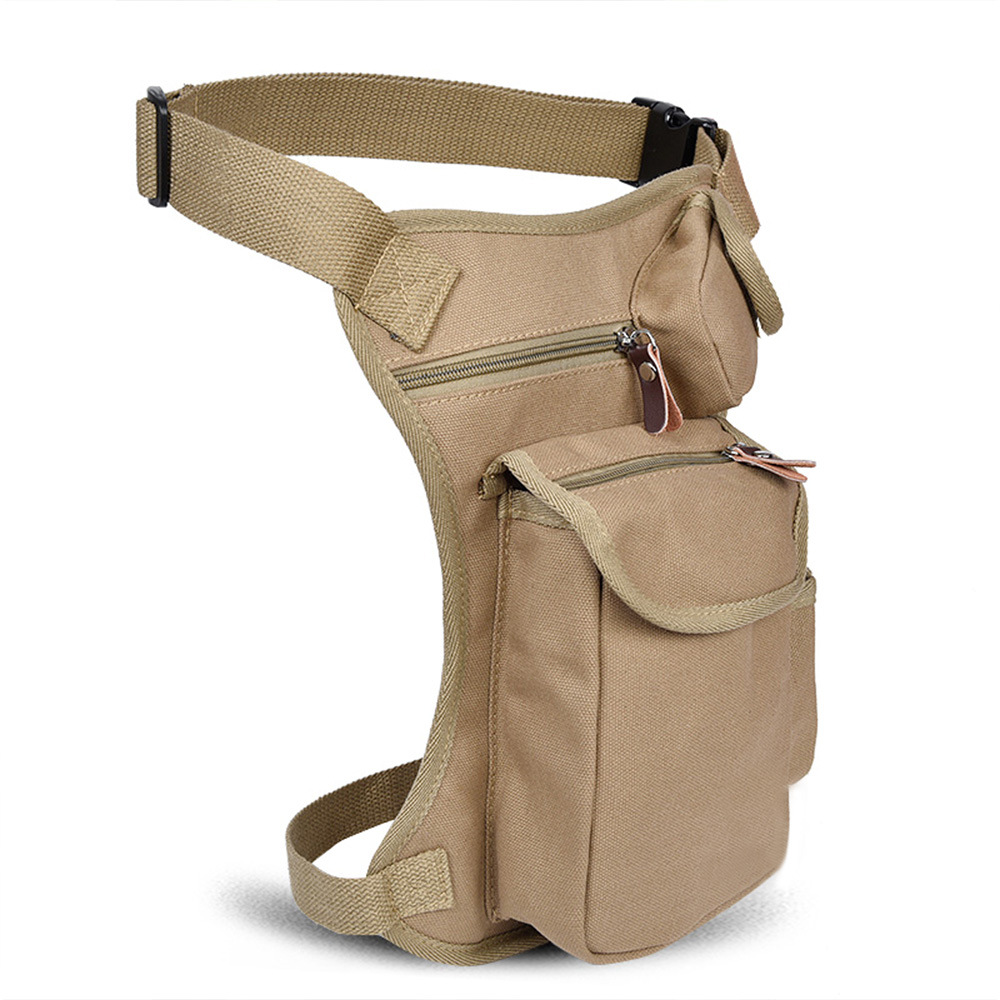 厂家直销男士多功能帆布腿包 战术绑腿包腰包 户外骑行运动装备包