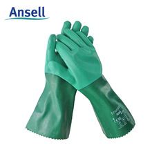 安思尔08-354氯丁橡胶涂层防静电防化防滑手套化学实验室工作手套