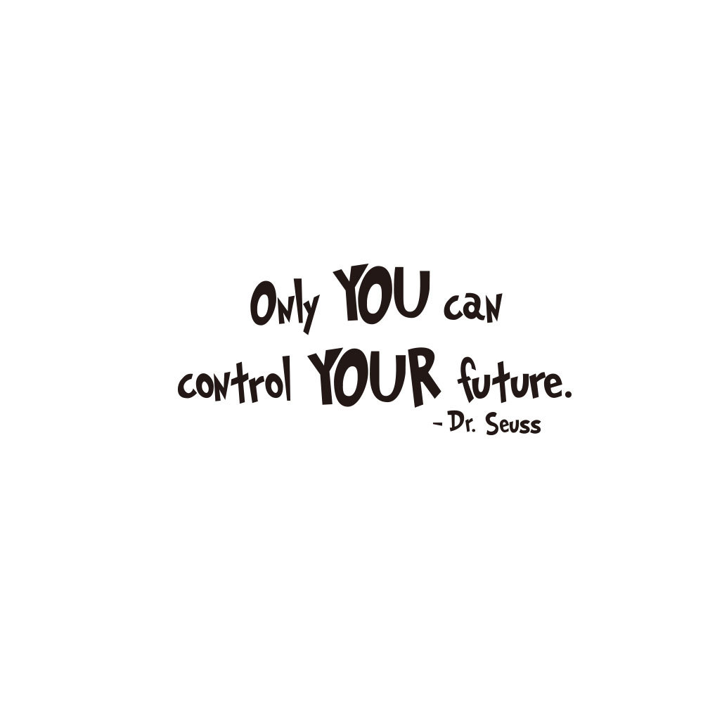 苏斯only you 儿童房卧室书房精雕欧美箴言墙贴纸英文诗 ds022