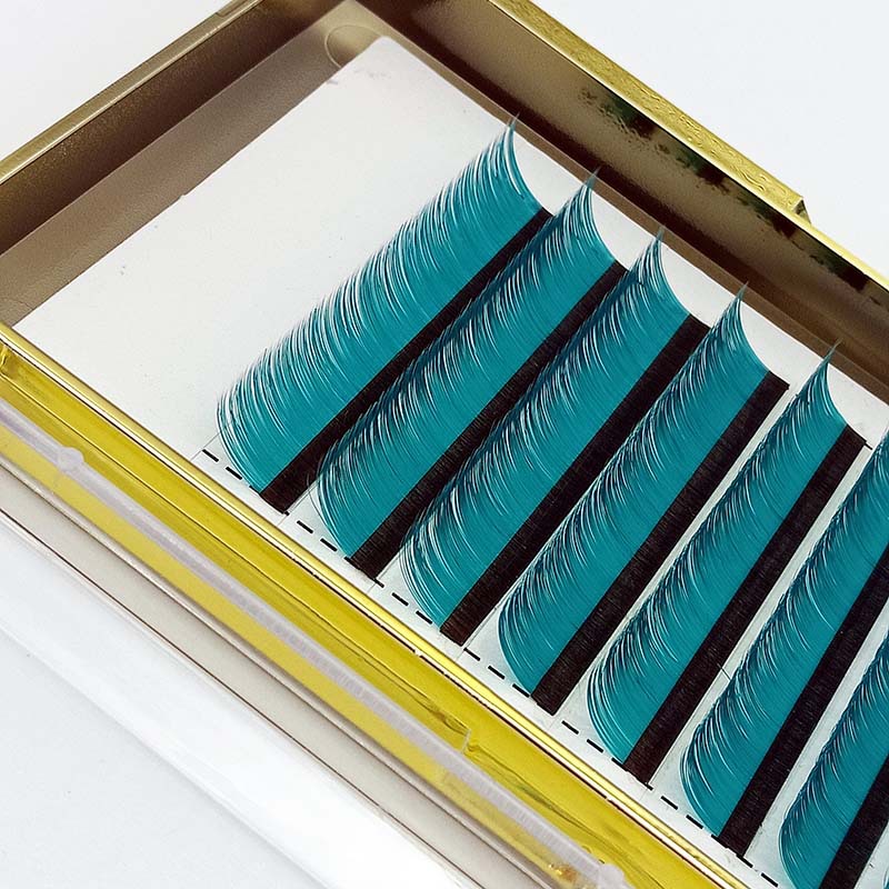 0.07 Qingdao Pingdu Factory Wholesale Green Grafting Planting round Hair False Eyelashes Natural Eyelash