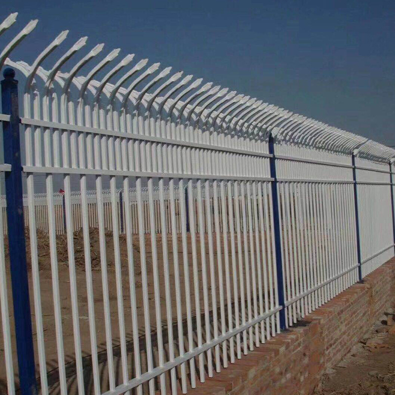 锌钢护栏围栏铁艺栅栏立柱杆镀锌围栏安全防护栏户外隔离家用警戒