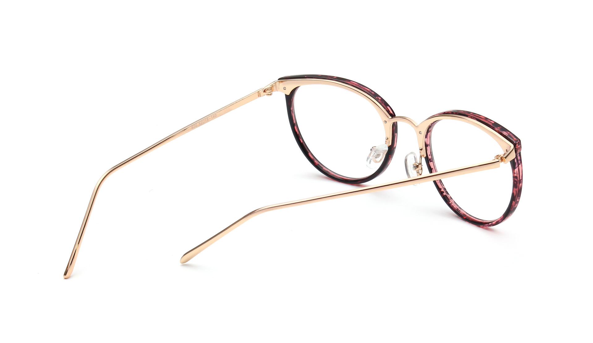 时尚塑料眼镜架半金属框女圆型平光镜 韩版复古光学眼镜可印logo