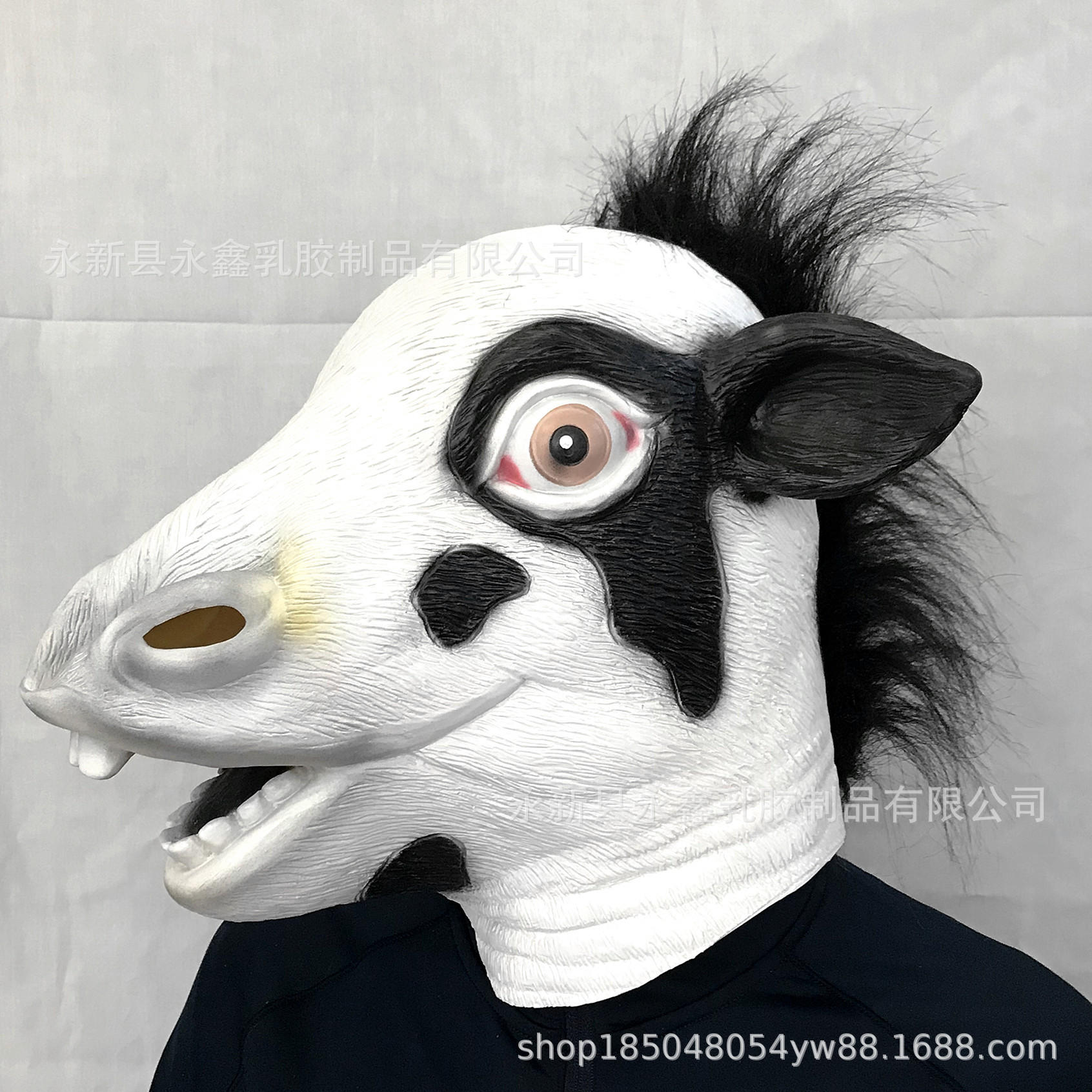 奶牛面具仿真动物牛头套万圣节化妆舞会派对厂家批发整蛊搞笑道具