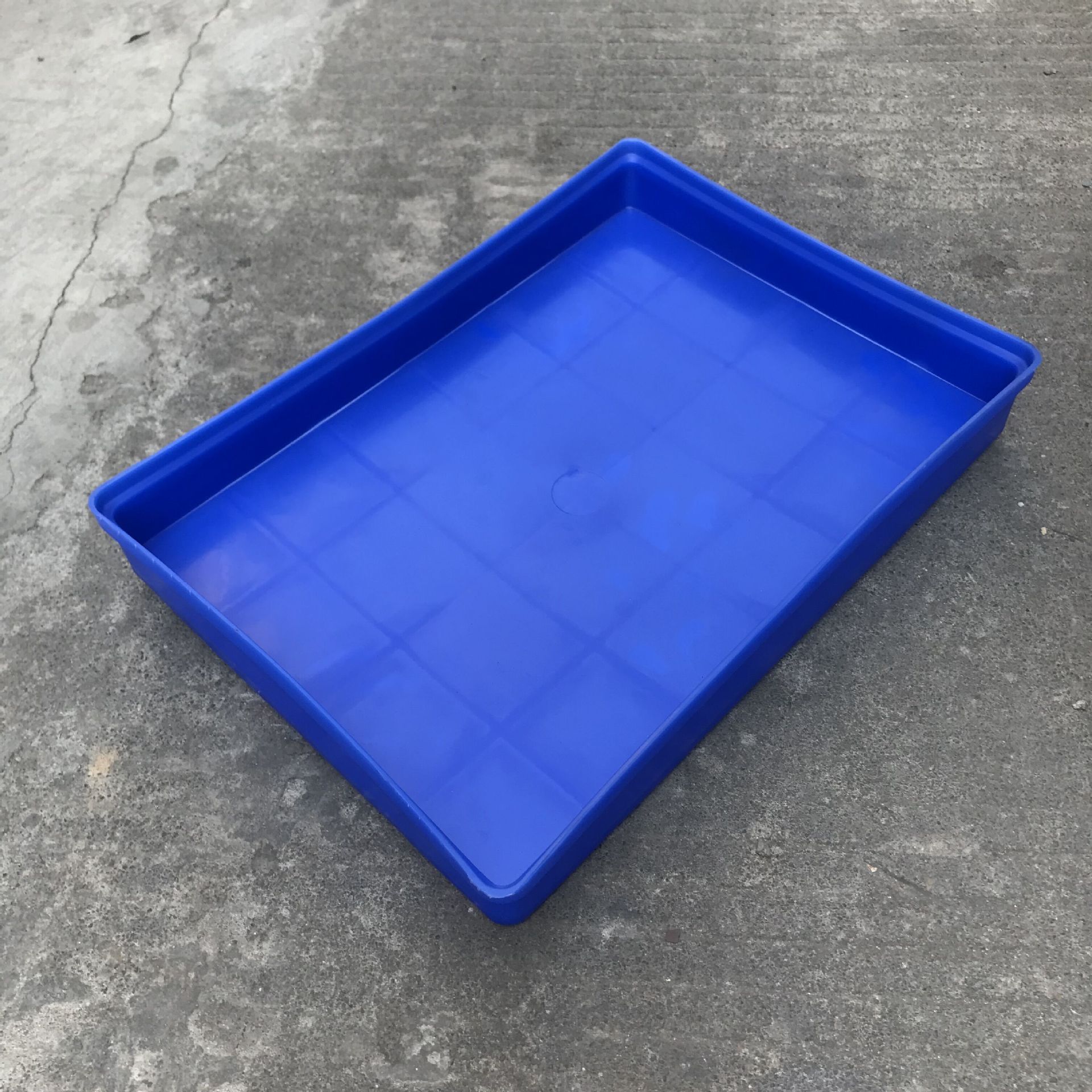 电子厂无尘车间防静电胶盘防静电周转盘黑色防静电方盘蓝色方盘